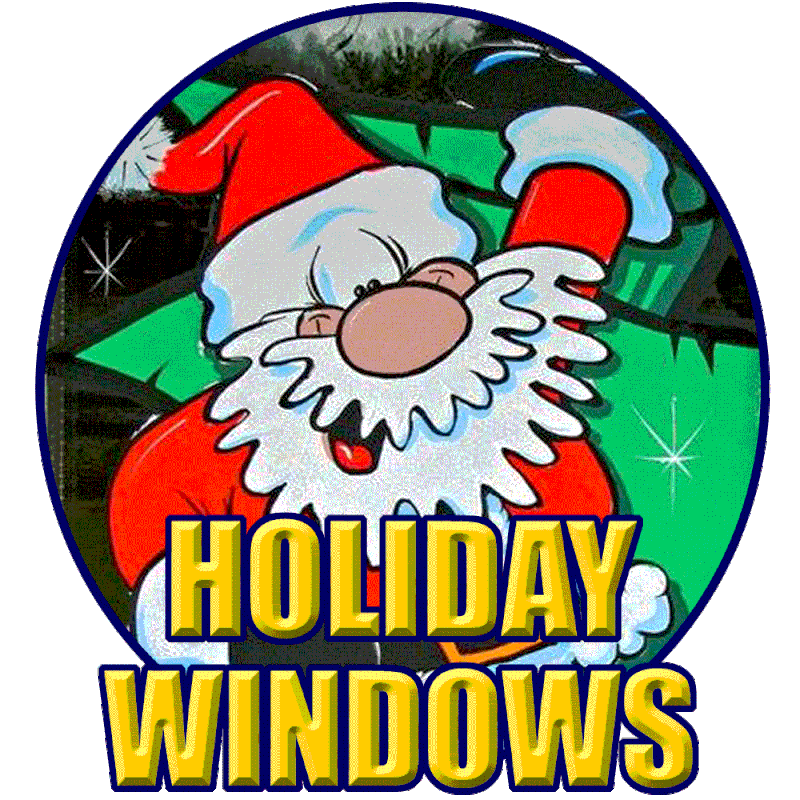 Learn about Definitive Arts' Holiday Window Painting Services. Christmas, Easter, Halloween, and more.